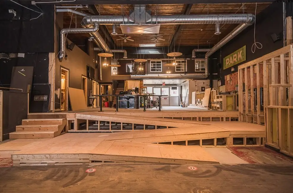 Park Theatre Stage in Construction